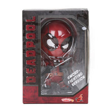 Load image into Gallery viewer, Mini 10cm Marvel Toys Deadpool Figure Bobble-Head 1/10 Scale Pre-painted Spider man Black Panther Collectible Model Dolls Toy