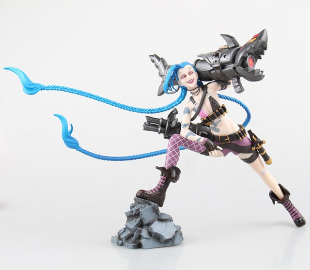 Newest LOL Jinx Action Figures Legends Action Game Lolita Character Model Toy action-figure 3D Game Heros Creative Gift