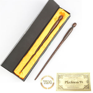 27 Styles of Harry Potter Wands Colsplay stick Albus Dumbledore Magical Wand Varinhas Kid Magic Wand with Train Ticket