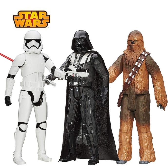 30cm Star Wars Flametrooper Chewbacca Stormtrooper Darth Vader Kylo Ren Finn Action Figure Gift Toy For Children Collection Doll
