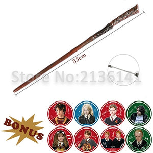 19 Kinds of Harri Potter Wands Colsplay Metal/Iron Core Albus Dumbledore Magical Wand Varinhas Kid Magic Wand No Box with Gift